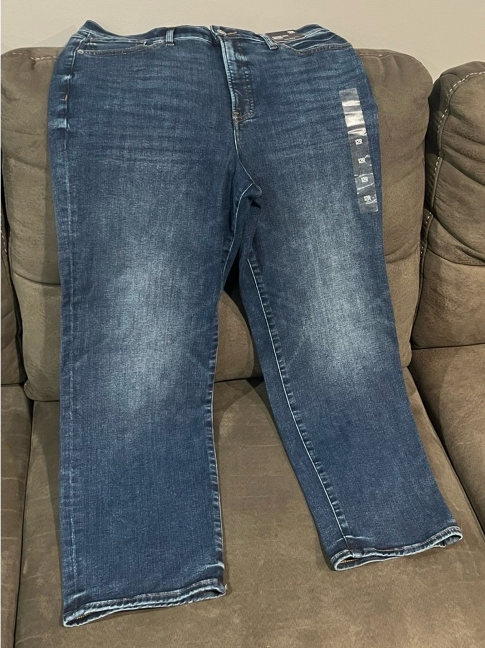 β¨ NWT EXPRESS High Rise Straight Ankle Jeans β¨ - Picture 7 of 10